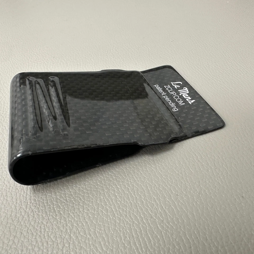 Carteira Z Clip Le Mans clipe de dinheiro fibra de carbono todos os dias transporte EDC Racing - Imagem 4 de 4