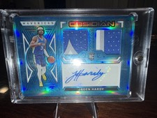 2022 Panini Obsidian FOTL Blue Flood Etch Jaden Hardy Dual Patch Auto /27 Rookie