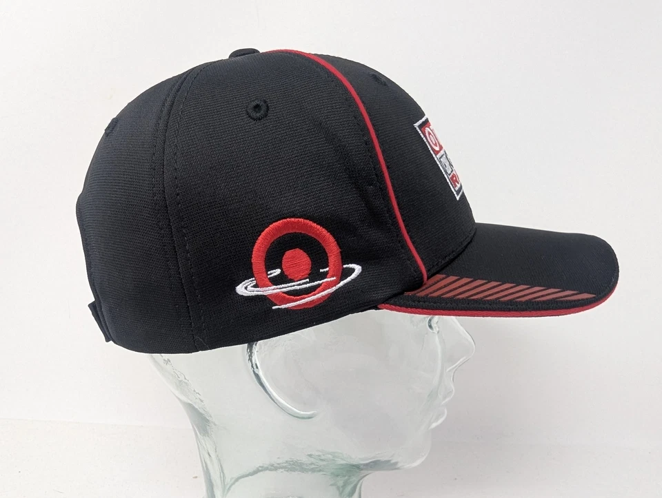 Boné Target Chip Ganassi Racing alça traseira OSFA preto vermelho IndyCar masculino automático - Imagem 4 de 4