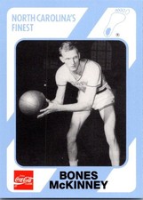 1989-90 Collegiate Collection/Coca-Cola North Carolina's - Bones McKinney