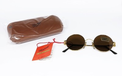VINTAGE SUNGLASSES PERSOL RATTI AGRA DR 45mm ROUND GOLD JOHN LENNON 649 714 OTT