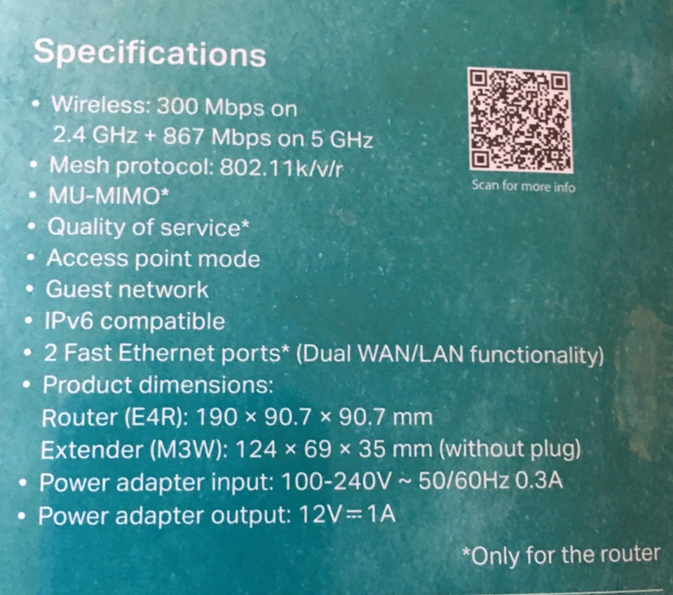 TP-Link Deco E3 - AC1200 - Whole Home Mesh Wi-Fi System 3 Bedroom FACTORY SEALED - Image 4 of 4