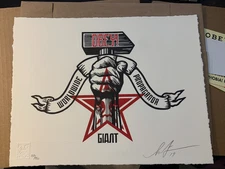 Shepard Fairey "Hammer and Fist" 1st Edition #/450 Obey Giant Art Print