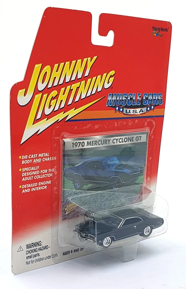 Johnny Lightning 1/64 Scale 204-04 Muscle Cars USA 1970 Mercury Cyclone GT Black — 第 2/4 张图片