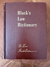 Blacks Law Dictionary De Luxe Fourth Edition ...