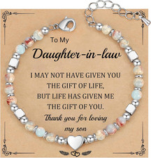 Daughter Gifts from Mom Bracelet, Granddaughter Gifts daughter in law Colorful