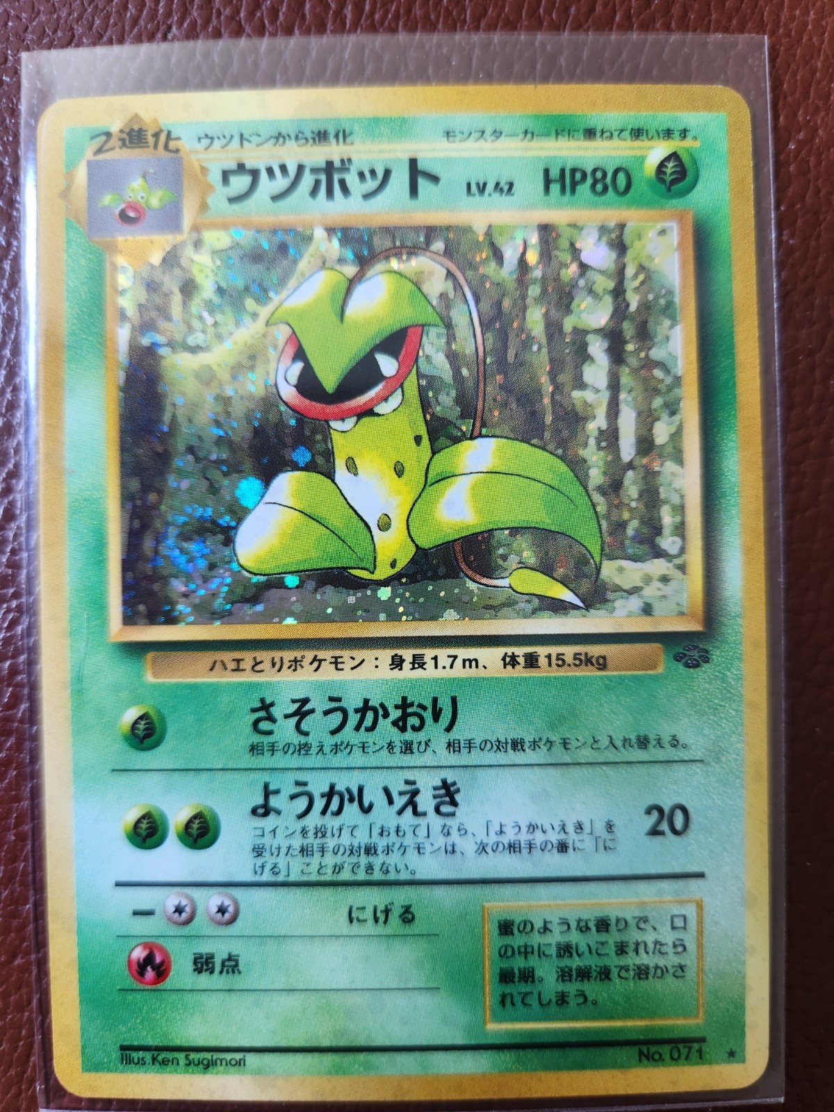 Victreebel #071 HOLO Jungle 1997 Japanese Pokemon Card Japanese Near Mint