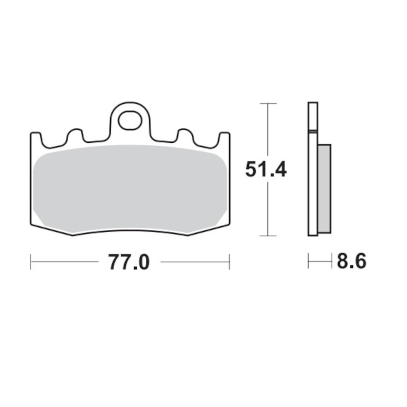Brake Pads for BMW R 1150 GS ADVENTURE 2001 Front Sinter MotoMaster