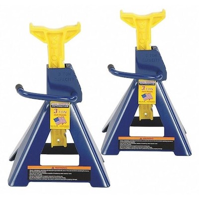 Hein-Werner Hw93503 Vehicle Stand, Ratchet Handle, 3 Ton Load Capacity, 19 In