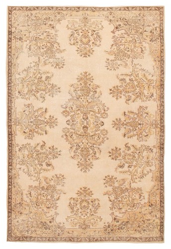 Traditional Vintage Hand-Knotted Carpet 6'5" x 9'7" Wool Area Rug