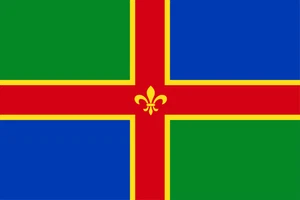 Lincolnshire Flag Self Adhesive Vinyl Sticker