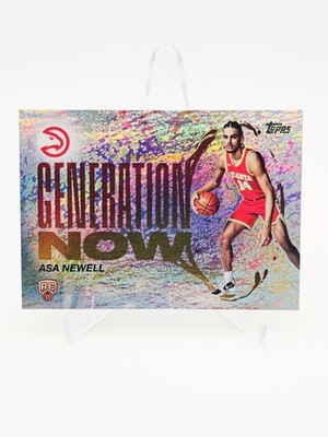 2025-26 Topps Asa Newell RC Generation Now Holofoil #GN-23 Atlanta Hawks
