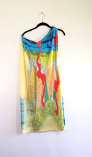 Save the Queen Iconic Vibrant Color Me Happy Dress Size Medium Artsy Boho
