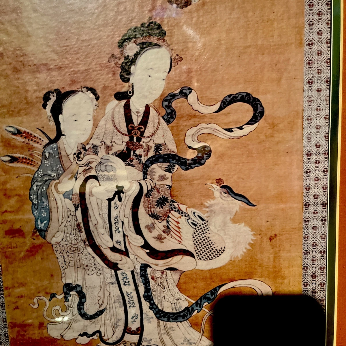 红色古董日本画作、画卷| eBay