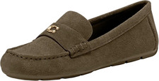 Coach Women's Sculpted C Driver in Suede Loafer,
