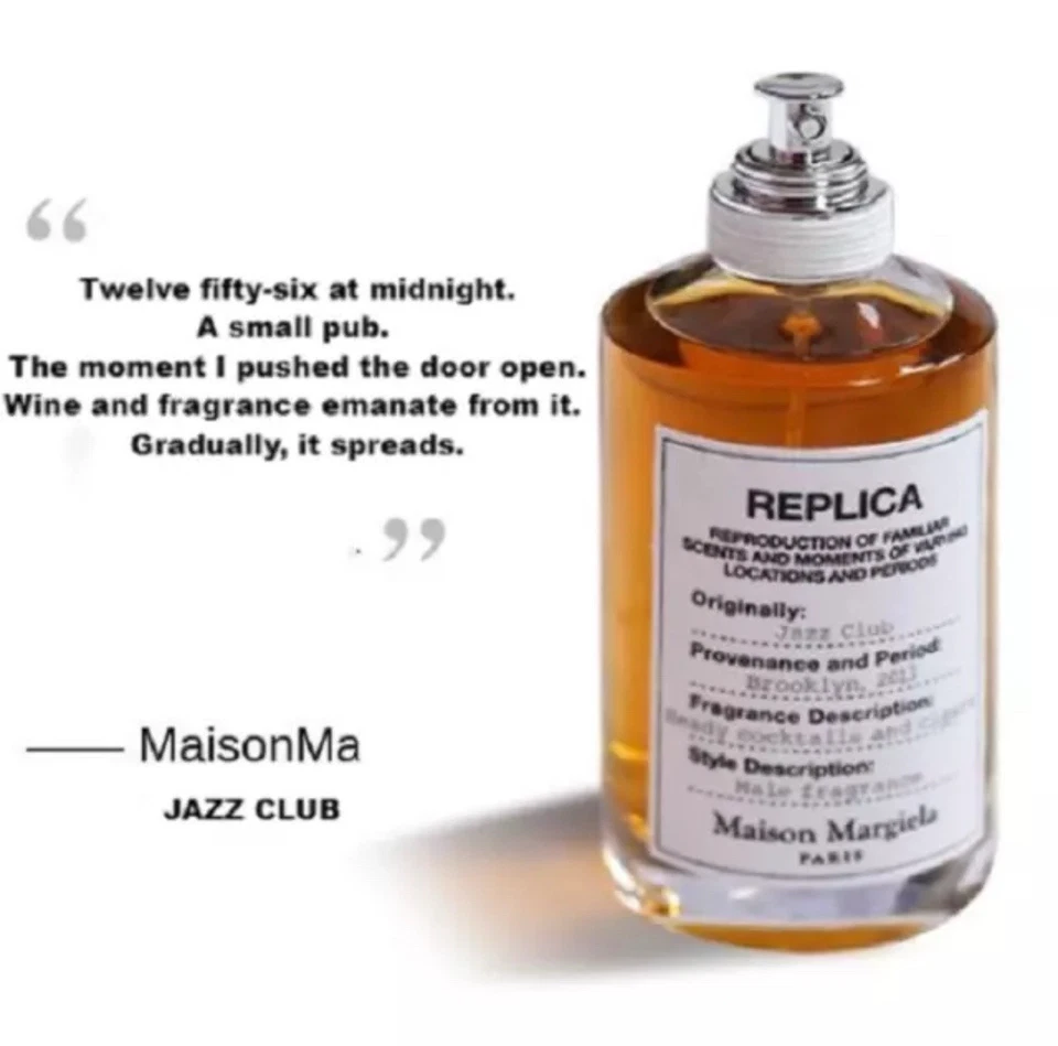 Replica Jazz Club by Maison Margiela 3.4 oz EDT Refillabe Spray for Men. New Box - Image 3 of 3