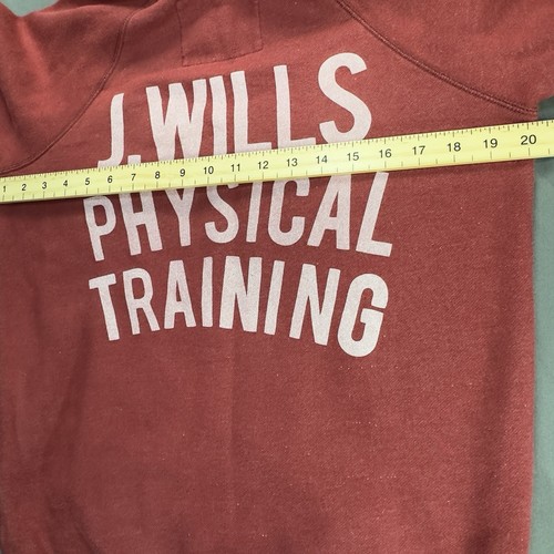 Jack Wills Hoodie Red Marl Men’s Size Small Back Print VGC JW Physical Training - Picture 7 of 7