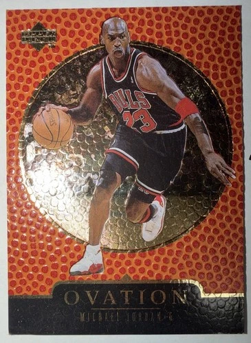 New Listing1998 Upper Dk GOLD Ovation Michael Jordan #7 Holographic Card 403/1000-Mild Wear