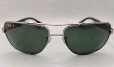Ray-Ban RB3483 004/58 Black/Chrome/Green Polarized Sunglasses