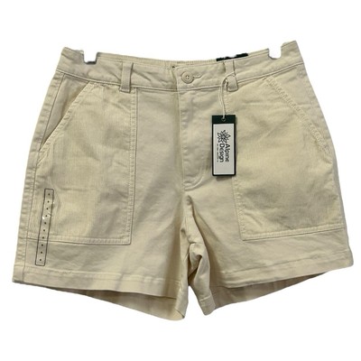 Alpine Design Women's NWT High Rise 5'' Inseam Cream Shorts Sz 6