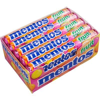 Mentos, Fruit, 1.32 Oz, 15-Count