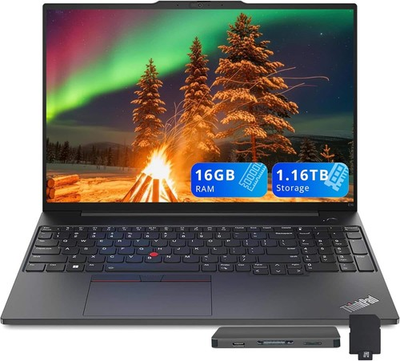 #ad #ad Lenovo ThinkPad Gen 1 16 1335U Intel Iris Xe 16GB 1024GB 16quot; Black 1900 x 1200 W $1237.70