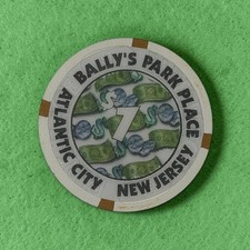 BALLY'S PARK PLACE CASINO ATLANTIC CITY NJ $7 CASINO CHIP