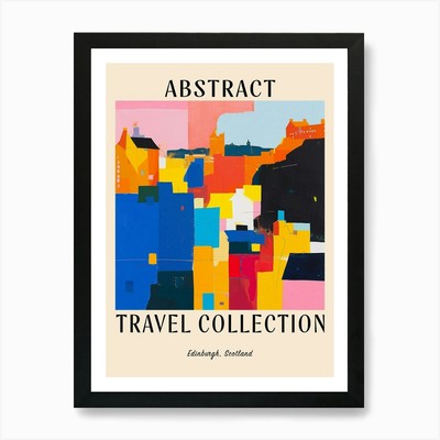 Abstract Travel Collection Poster E Framed Wall Art Poster Canvas Print Picture