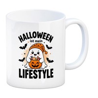 Kaffeebecher Halloween Geist - Kaffeetasse Mit FledermäUsen Mit Spruch: