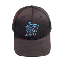 OC Sports MLB Miami Marlins Black Baseball Cap Adjustable