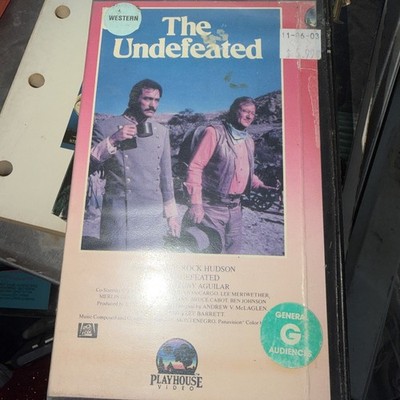 The Undefeated (BETA, 1986 Playhouse Video) John Wayne, Rock Hudson