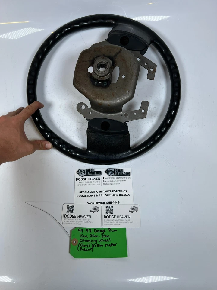 OEM Mopar 1994-1997 Dodge Ram 1500 2500 3500 volante vinilo goma Foto 4 de 4