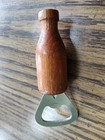 Vintage VAT 69 Beer Bottle Opener Wood Handle Beer - Label Partially Removed  — photo 2