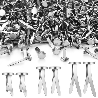 #ad Ferraycle 500 Pieces Mini Brads Fasteners Brass Paper Fasteners Metal Round P... $10.65