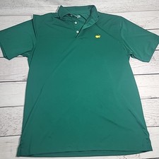 Augusta Green Masters tech polo with embroidered logo size M