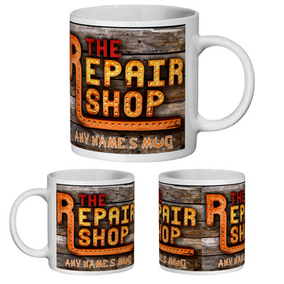 The Repair Shop Tasse personalisiert Geschenk britische TV-Serie lustiges Geschenk für Papa