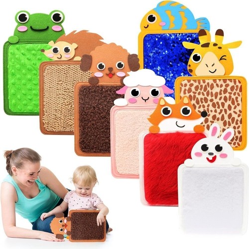 8pcs Touchable Animal Textures Training Touch Pad 2-3 Years | eBay ...