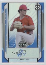 2021 Leaf Metal Draft Blue Rainbow 8/35 Jackson Jobe #BA-JJ1 Auto 8d2