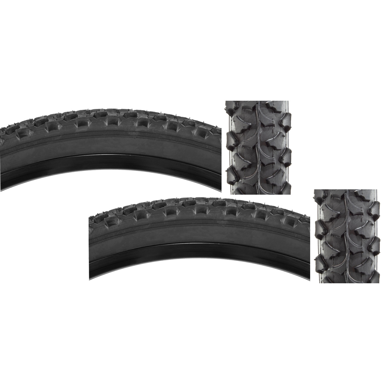 Pack of 2 Sunlite UtiliT Alphabite 16x2125 Wire 65 BlackBlack EBike 7290₽