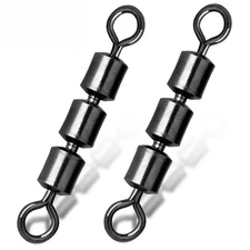 3 Roller Swivels High Speed Triple Bearing Rolling Siwvels Fishing Accessories