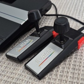 Atari 7800 Black Console Bundle w/ Controllers, Power Adapter, RF, 10 Games