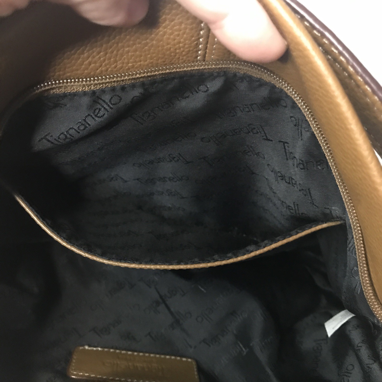 Tignanello Shoulder Bag Leather Patchwork Buckle … - image 10