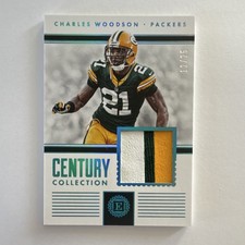 Panini 2017 Encased Century Collection Charles Woodson Patch #10 /25 Packers