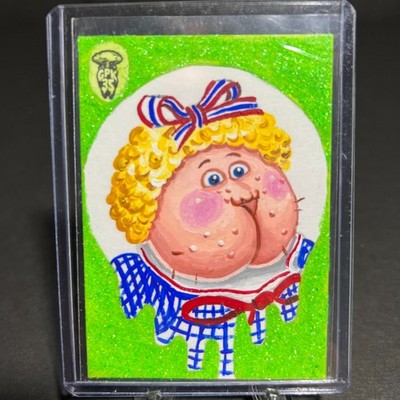 2020 GARBAGE PAIL KIDS ''SWOLLEN SUE ELLEN '' SKETCH CARD JASMINE CONTOIS