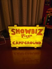Showbiz Pizza Place Campground - USB Lighted LED Sign - Arcade - Chuck E Cheese