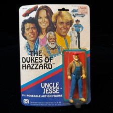Mego Dukes of Hazard Uncle Jesse Action Figure 3 3/4" New on Card 1981