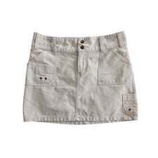 vintage Y2K Old Navy crean cargo mini skirt 2 utility low rise