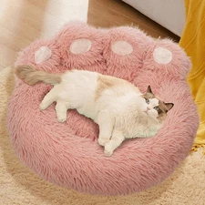 (Luxury Pink), Fits up to 25 lbs Pets, Warm Kitten Nest 24 inches Anti-Slip