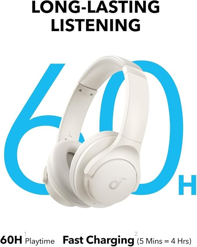 Soundcore Q11i Wireless Over-Ear Bluetooth Headphones by Anker, Deep Bass, 60H - Image 4