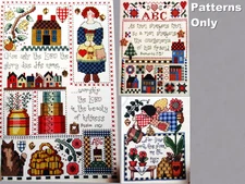 Worship The Lord Sampler Iron Sharpens Iron Summer Angel CROSS STITCH PATTERNS